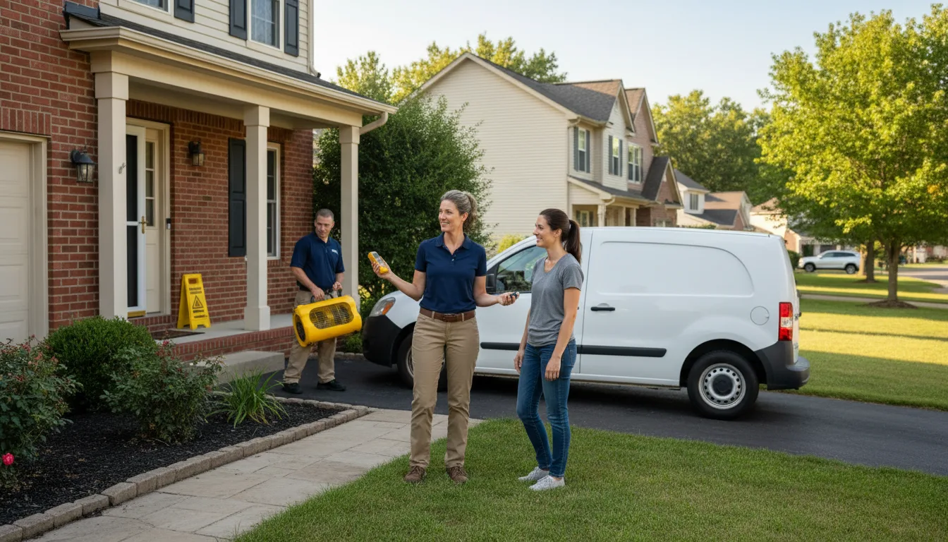Residential water damage restoration in Battle Creek, NE